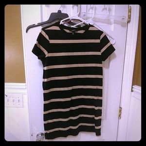 Black and Tan striped dress